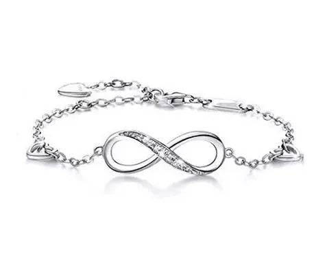Pulsera Plata Ley 925 Símbolo Amor Infinito