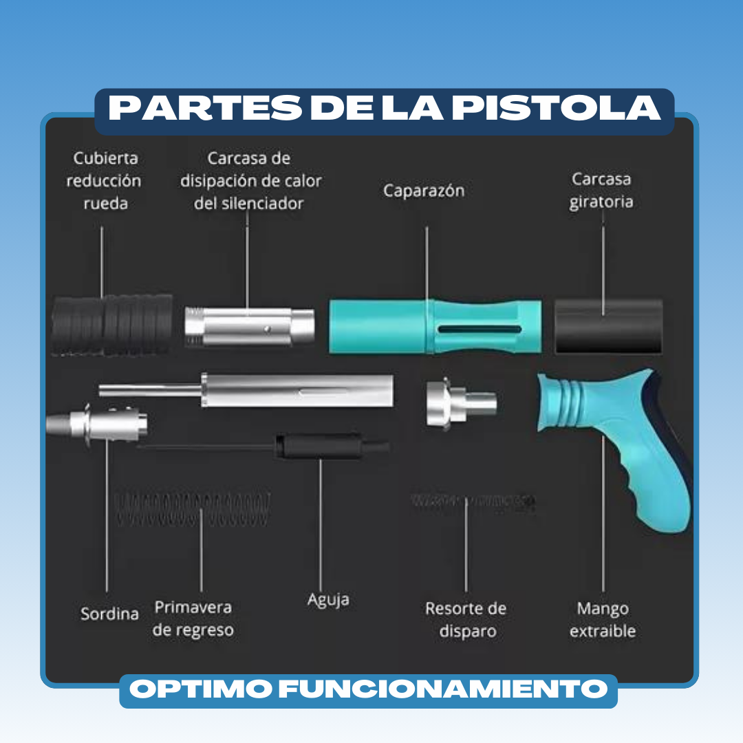 Pistola De Clavos Descarga Automátic PRO