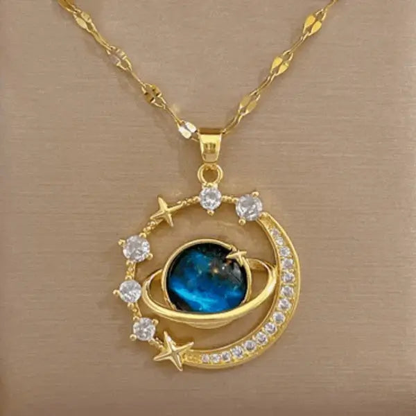 COLLAR SATURNO - Ideal Para Tu Amor Leal e Inquebrantable🪐🌌