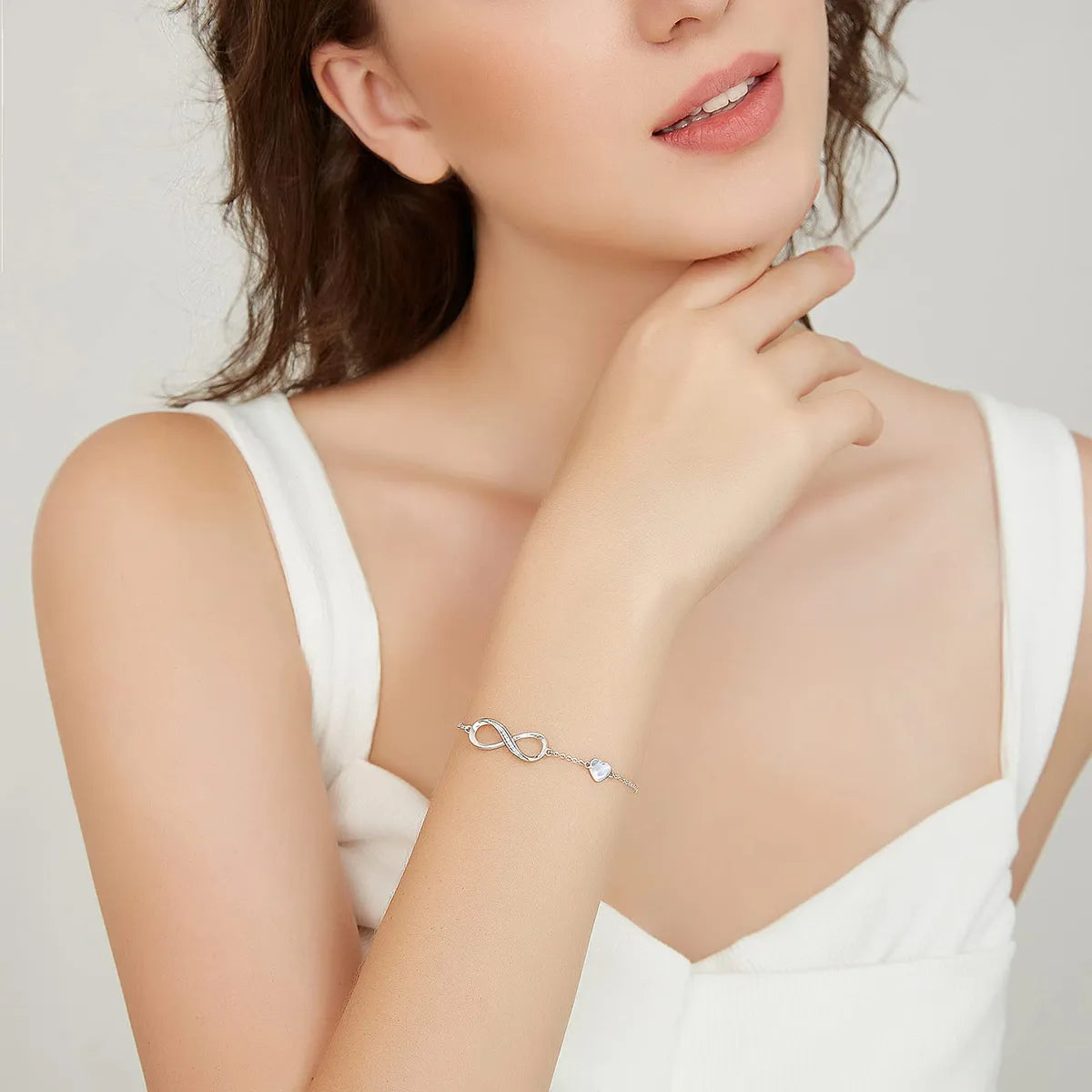 Pulsera Plata Ley 925 Símbolo Amor Infinito