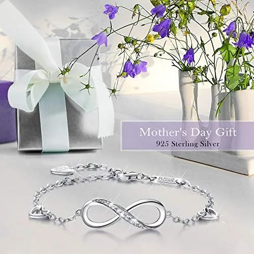 Pulsera Plata Ley 925 Símbolo Amor Infinito