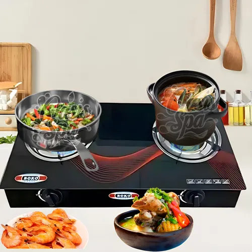 Cocina de Gas Duradero de 2 Platos