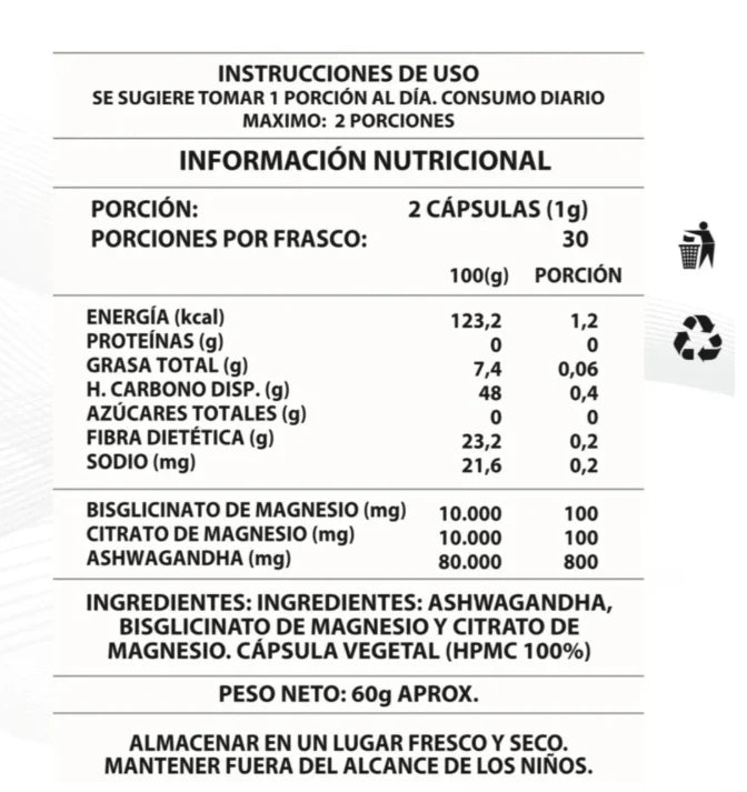 Ashwagandha + Magnesio: 🏆 37 beneficios en 1 sola cápsula💊💯